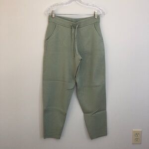 Banana Republic Sweater Jogger Knit Lounge Pant Women's Size Small Sage Green